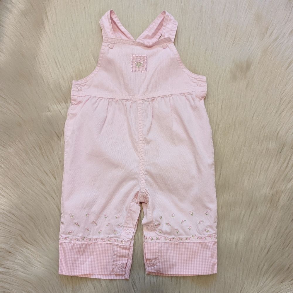Carter's Light Pink Girls' Cotton Overalls